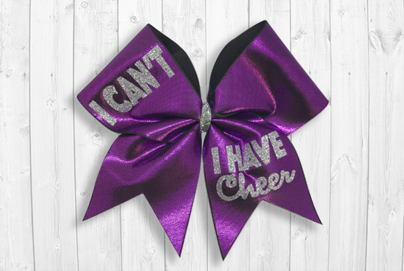 I Can't I Have Cheer bow
