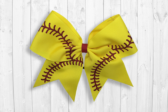Fast Pitch Softball cheer bow
