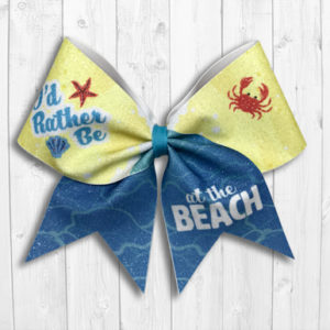 I'd Rather Be at the Beach Cheer Bow