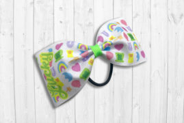 Lucky Charms Tailless Cheer Bow