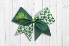 Lucky St. Patrick's Day Cheer Bow