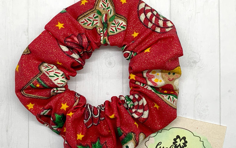 Christmas Gingerbread Scrunchie
